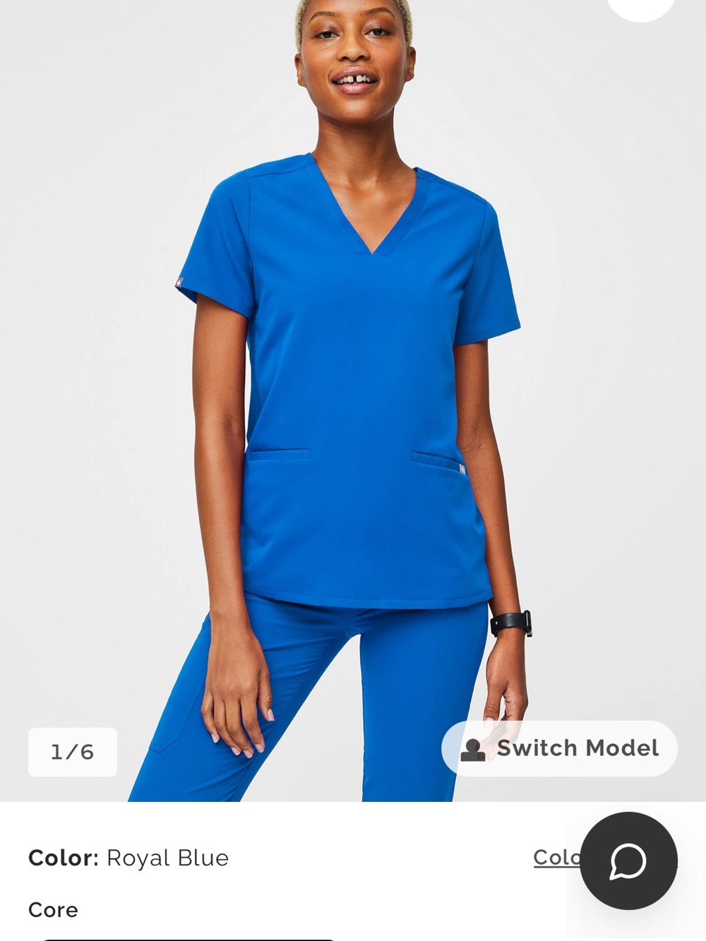 Figs Casma Scrub Top